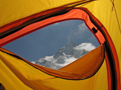 Gasherbrum 2009 / Krásné výhledy z okna. Jen kdyby to tělo lépe aklimatizovalo.