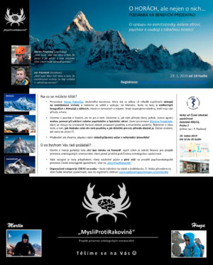 Motivační přednáška o boji s rakovinou o vzájemné spolupráci na Cho Oyu (8201 m)